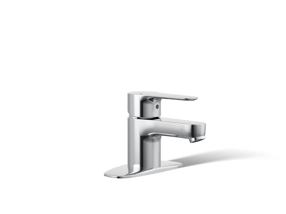 KOHLER K-16027-4 July Single-handle bathroom sink faucet, 1.2 gpm, polished chrome