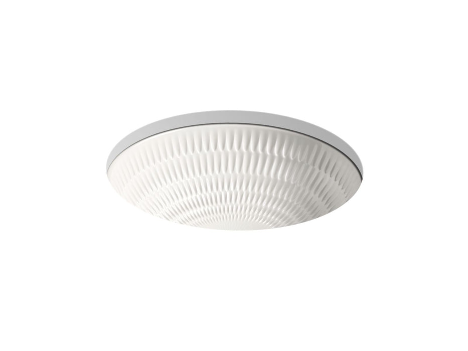 KOHLER K-17889-RL Derring 19-1/2" oval undermount bathroom sink, translucent white