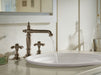 KOHLER K-17890-RL Derring Carillon 17-3/4" Round Drop-in Bathroom Sink, No Overflow, Translucent White - Products in use in c