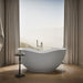 KOHLER K-1800 Abrazo 66" x 31-1/2" freestanding bath, honed white - view 4