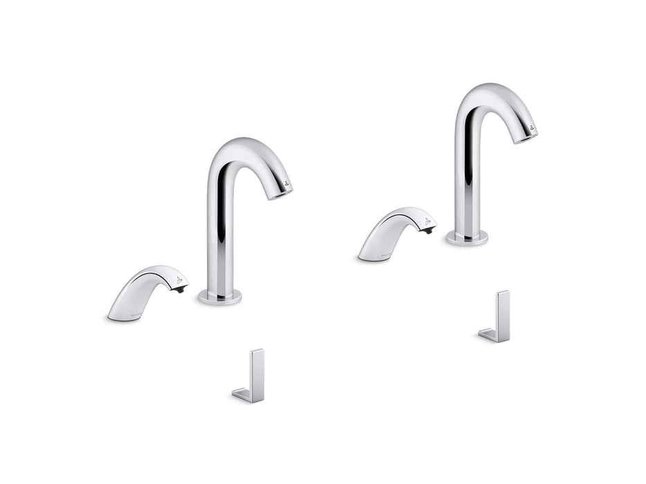 KOHLER K-181030-BB1 Oblo Curve Touchless lavatory faucets and soap dispensers for Constellation lavatory system, 0.5 gpm