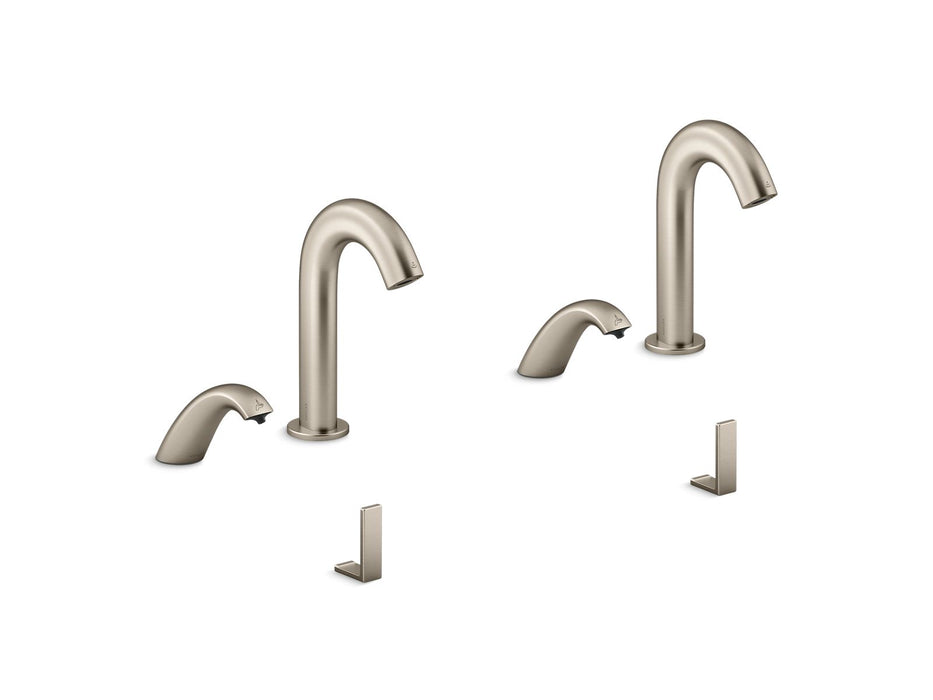 KOHLER K-181032-BB1 Oblo Curve Touchless lavatory faucets and soap dispensers for Constellation lavatory system, 0.5 gpm