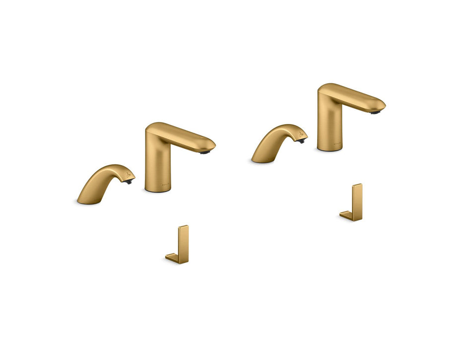 KOHLER K-181032-BK1 Kumin Curve Touchless lavatory faucets and soap dispensers for Constellation lavatory system, 0.5...