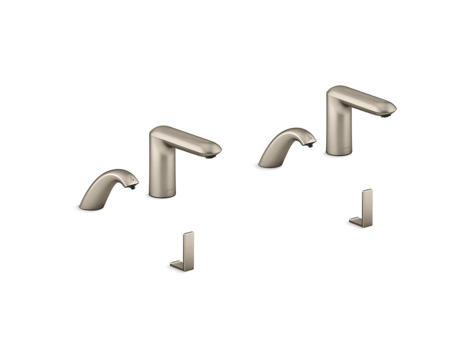 KOHLER K-181032-BK1 Kumin Curve Touchless lavatory faucets and soap dispensers for Constellation lavatory system, 0.5...
