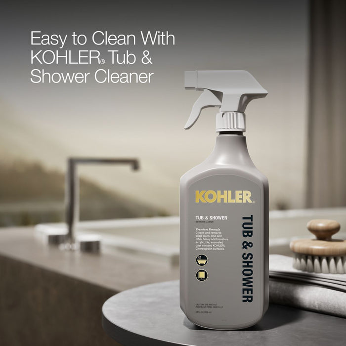 KOHLER K-1821 Underscore 66" x 32" drop-in bath, biscuit - view 3