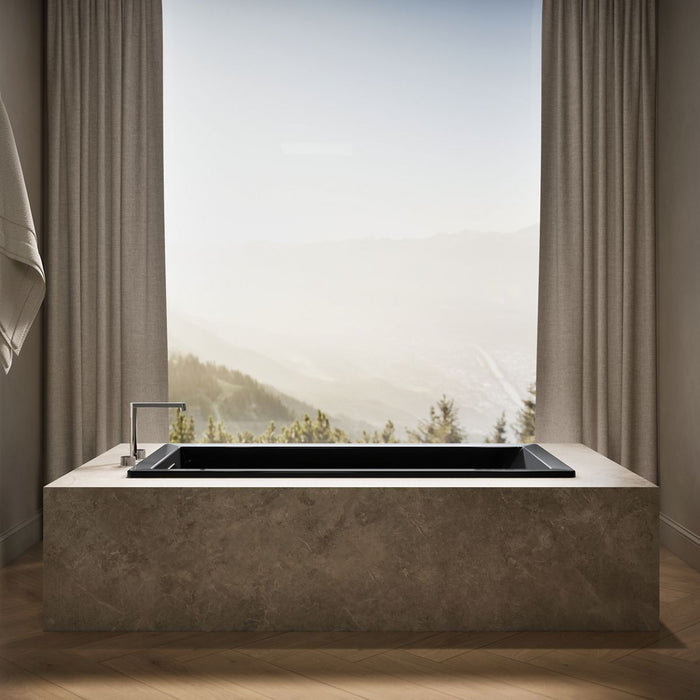 KOHLER K-1821 Underscore 66" x 32" drop-in bath, black black - view 3