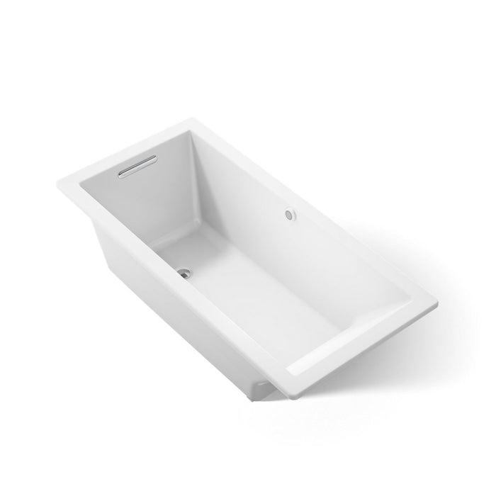 KOHLER K-1821-W1 Underscore 66" x 32" drop-in bath with Bask heated surface
