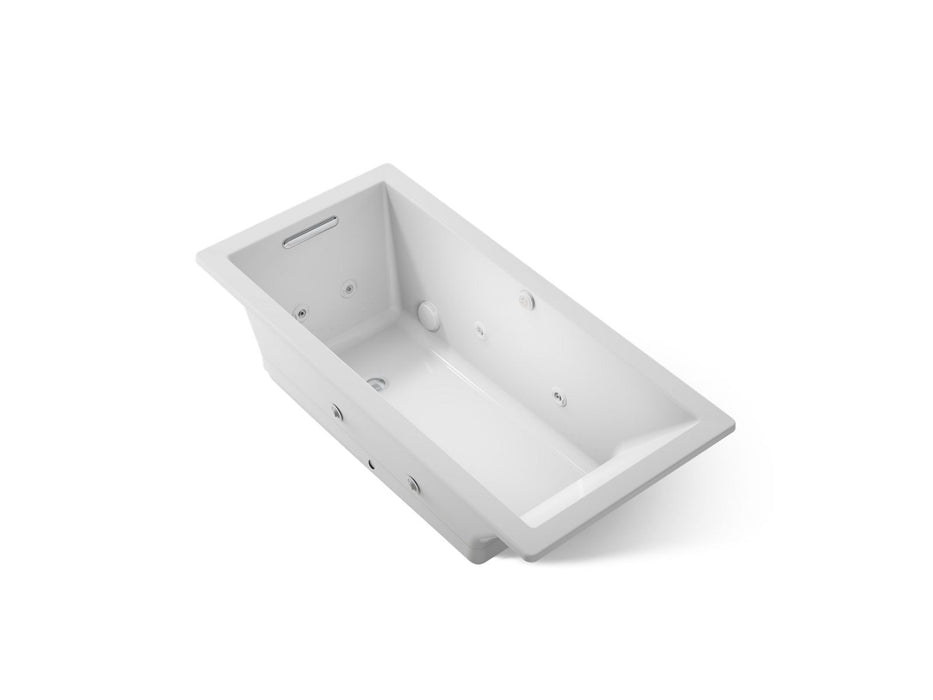 KOHLER K-1822-XHGH Underscore 66" x 32" drop-in Heated BubbleMassage air bath with whirlpool