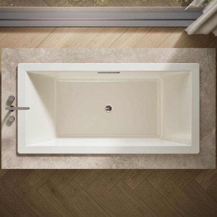 KOHLER K-1834 Underscore 72" x 36" drop-in bath, biscuit - view 5