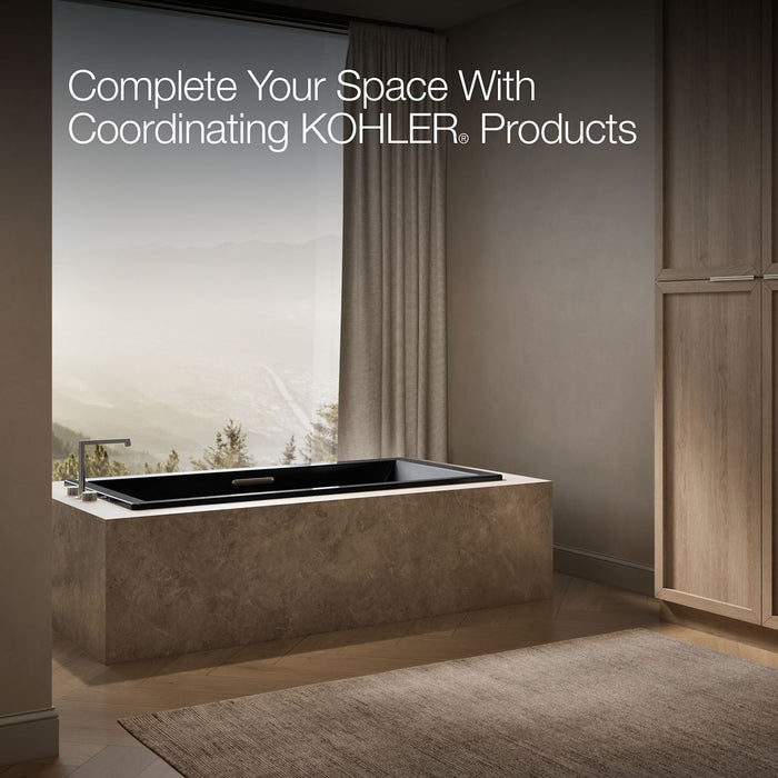 KOHLER K-1834 Underscore 72" x 36" drop-in bath, black black - view 2