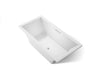 KOHLER K-1834 Underscore 72" x 36" drop-in bath, white