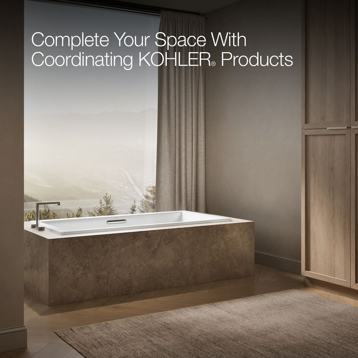 KOHLER K-1834 Underscore 72" x 36" drop-in bath, white - view 2