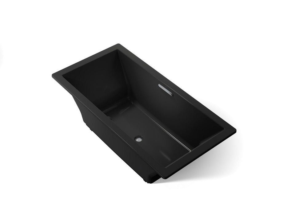 KOHLER K-1834-W1 Underscore 72" x 36" drop-in bath with Bask heated surface, black black