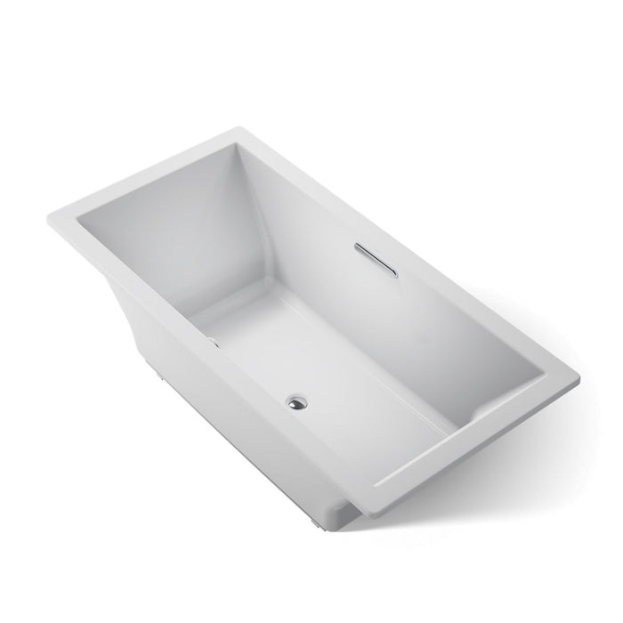 KOHLER K-1834-W1 Underscore 72" x 36" drop-in bath with Bask heated surface, ice grey - view 5