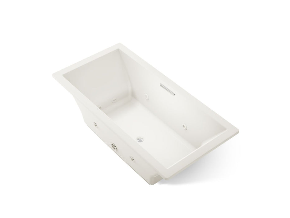 KOHLER K-1835-JH Underscore 72" x 36" drop-in heated whirlpool bath, biscuit