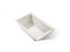 KOHLER K-1848 Underscore 60" x 36" drop-in bath, biscuit