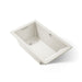 KOHLER K-1848-W1 Underscore 60" x 36" drop-in bath with Bask heated surface, biscuit
