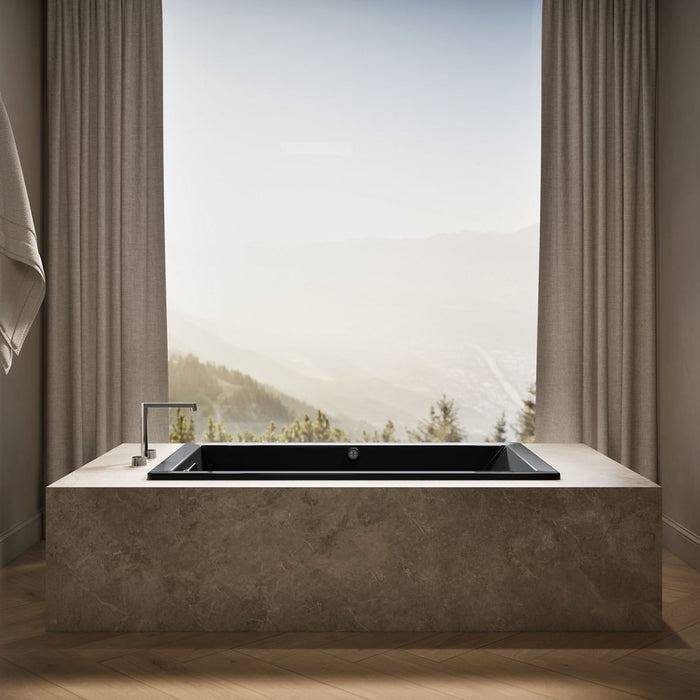 KOHLER K-1848-W1 Underscore 60" x 36" drop-in bath with Bask heated surface