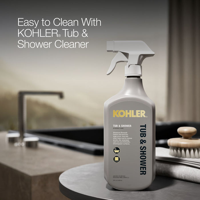 KOHLER K-1848-W1 Underscore 60" x 36" drop-in bath with Bask heated surface