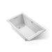 KOHLER K-1848-W1 Underscore 60" x 36" drop-in bath with Bask heated surface, ice grey