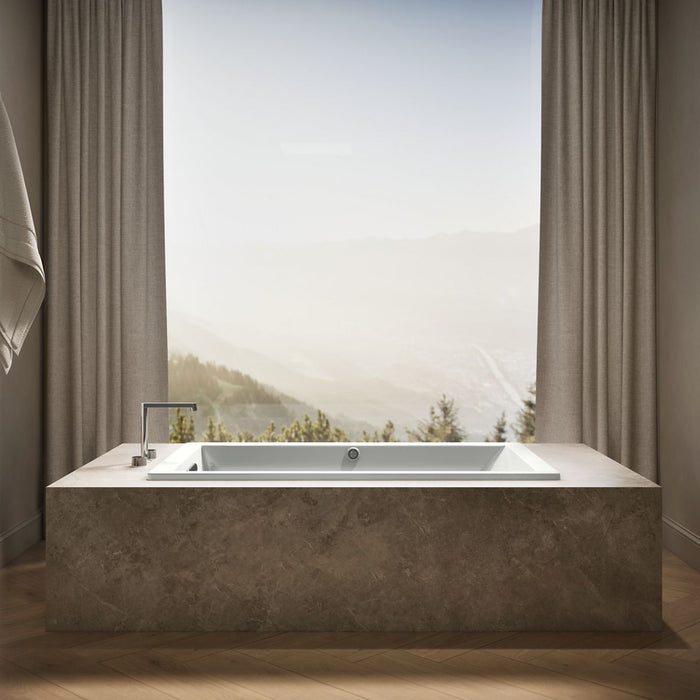 KOHLER K-1848-W1 Underscore 60" x 36" drop-in bath with Bask heated surface