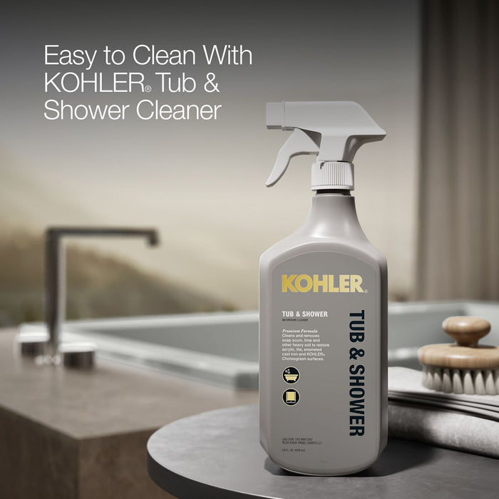 KOHLER K-1848-W1 Underscore 60" x 36" drop-in bath with Bask heated surface