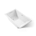 KOHLER K-1848-W1 Underscore 60" x 36" drop-in bath with Bask heated surface, white
