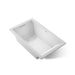 KOHLER K-1849-GHW Underscore 60" x 36" drop-in Heated BubbleMassage air bath with Bask heated surface, ice grey