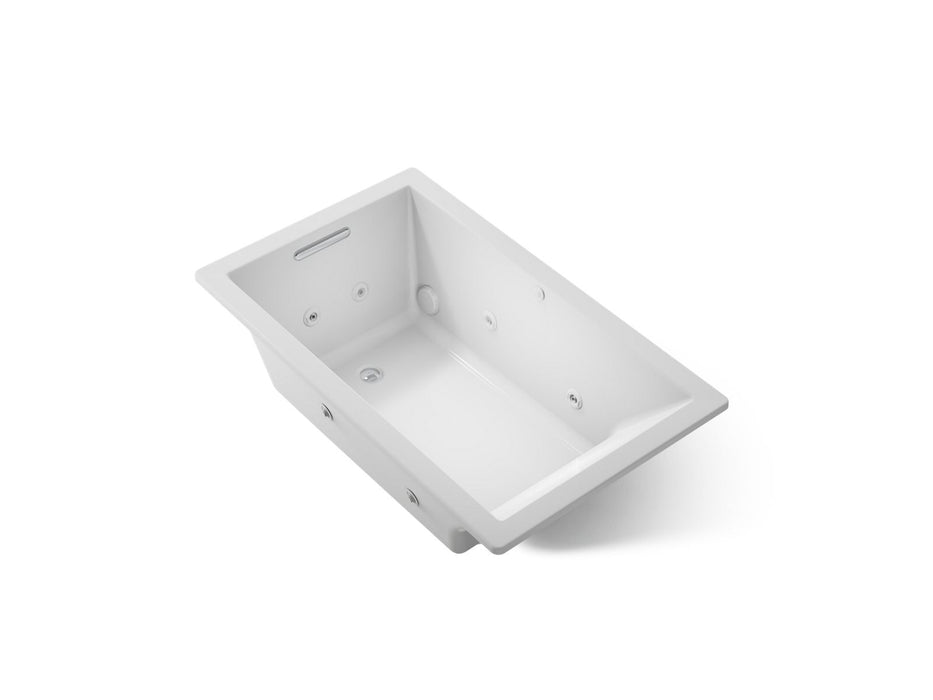 KOHLER K-1849-JH Underscore 60" x 36" drop-in heated whirlpool bath, ice grey