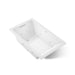 KOHLER K-1849-XHGH Underscore 60" x 36" drop-in Heated BubbleMassage air bath with whirlpool, white