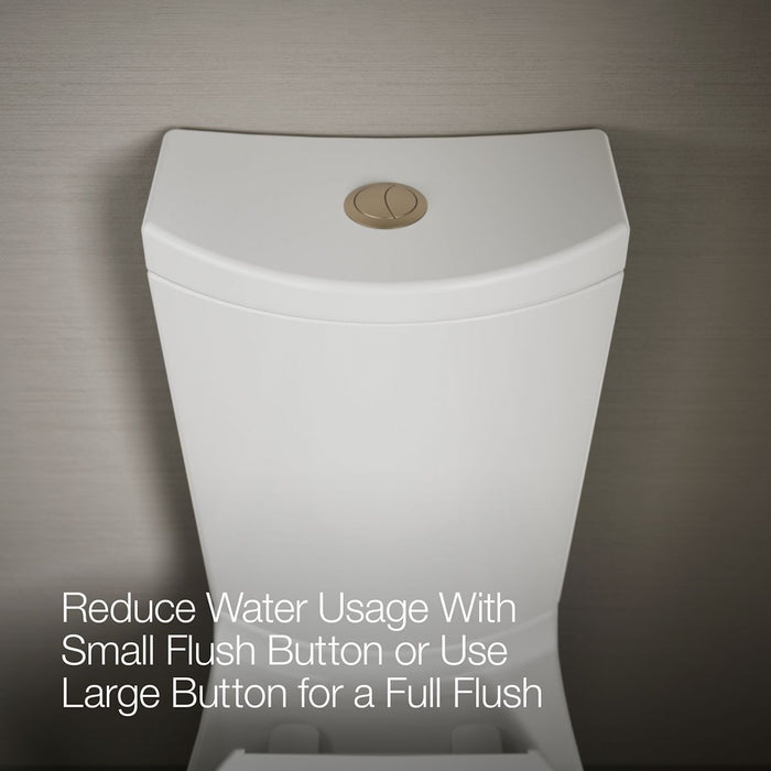 KOHLER K-186 Persuade Dual-flush actuator, vibrant brushed bronze - view 5