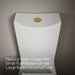 KOHLER K-186 Persuade Dual-flush actuator, vibrant brushed moderne brass - view 4