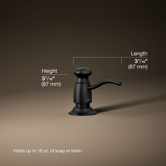 3/4 view of product with dimensions