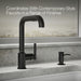 KOHLER K-1895-C Contemporary Design Soap/lotion Dispenser, Matte Black - close-up view of product detail