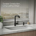 KOHLER K-1895-C Contemporary Design Soap/lotion Dispenser, Matte Black - image focused on single product story