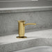 KOHLER K-1895-C Contemporary Design Soap/lotion Dispenser, Vibrant Brushed Moderne Brass - Shows close up detail of product i