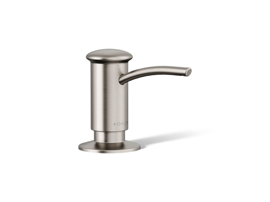 KOHLER K-1895-C Contemporary Design Soap/lotion Dispenser, Vibrant Stainless - 3/4 view of product