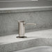 KOHLER K-1895-C Contemporary Design Soap/lotion Dispenser, Vibrant Stainless - Shows close up detail of product in room
