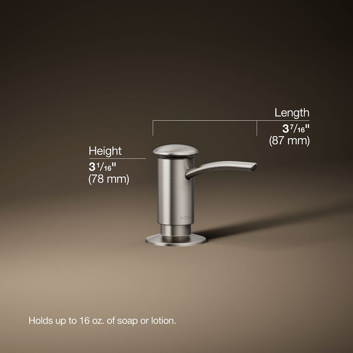 3/4 view of product with dimensions