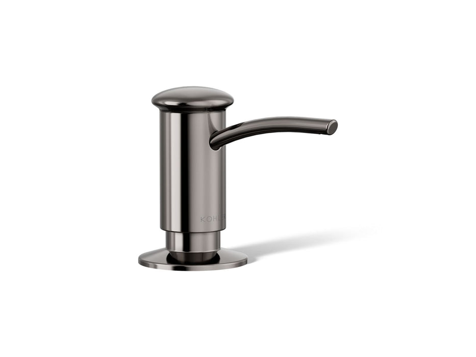 KOHLER K-1895-C Contemporary Design Soap/lotion Dispenser, Vibrant Titanium - 3/4 view of product
