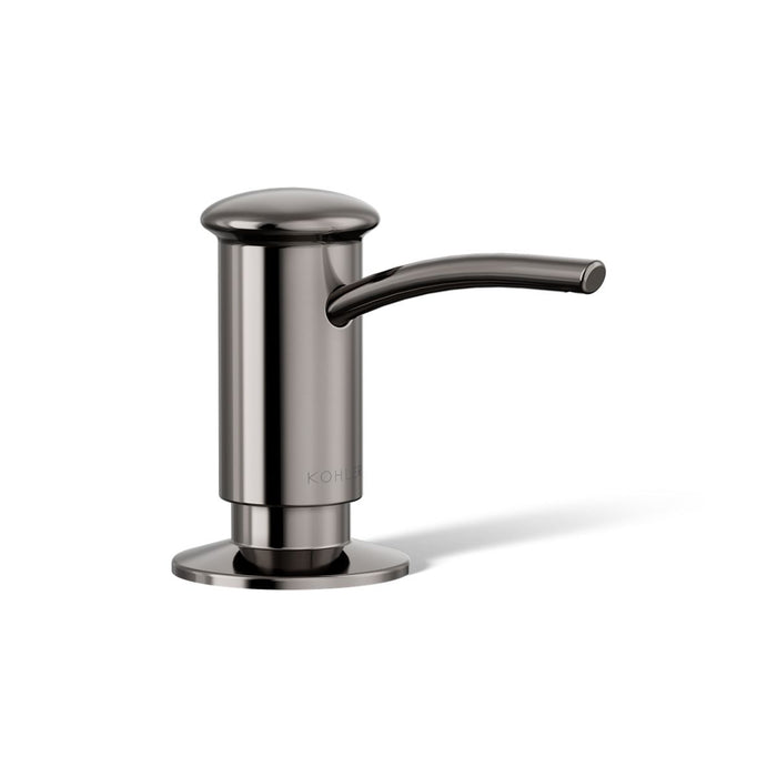 KOHLER K-1895-C Contemporary Design Soap/lotion Dispenser, Vibrant Titanium - 3/4 view of product