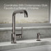 KOHLER K-1895-C Contemporary Design Soap/lotion Dispenser, Vibrant Titanium - close-up view of product detail