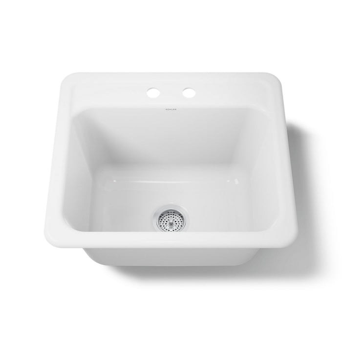 KOHLER K-19017-2 Glen Falls 25" top-/undermount single-bowl utility sink