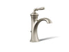 KOHLER K-193-4 Devonshire Single-handle bathroom sink faucet, 1.2 gpm, vibrant brushed nickel