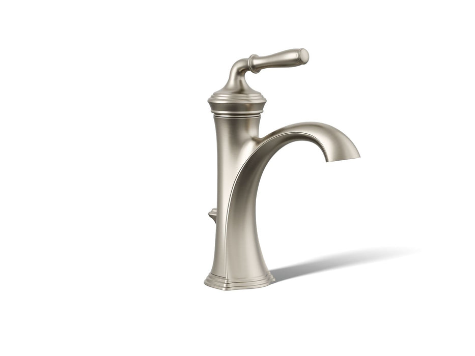 KOHLER K-193-4 Devonshire Single-handle bathroom sink faucet, 1.2 gpm, vibrant brushed nickel