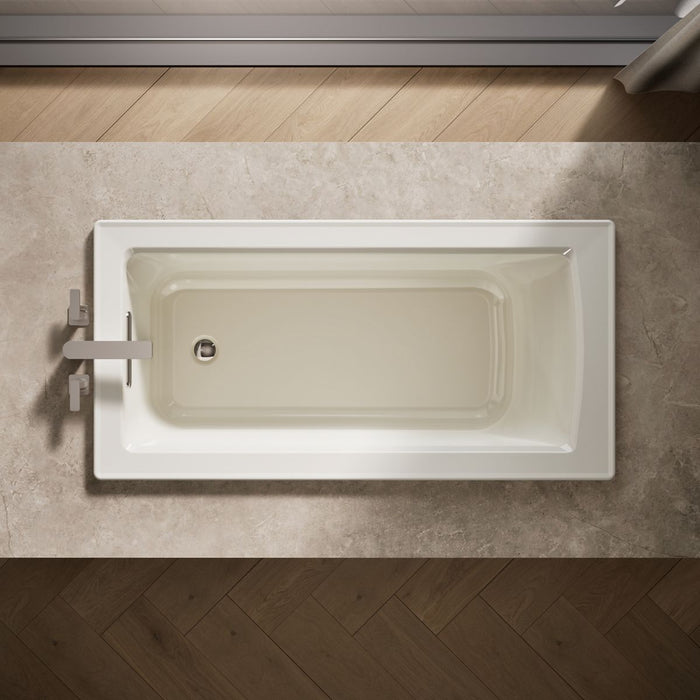 KOHLER K-1946 Archer 60" x 30" drop-in bath, biscuit - view 5
