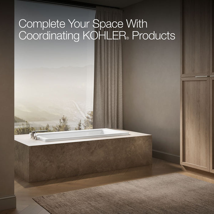 KOHLER K-1946 Archer 60" x 30" drop-in bath, white - view 3