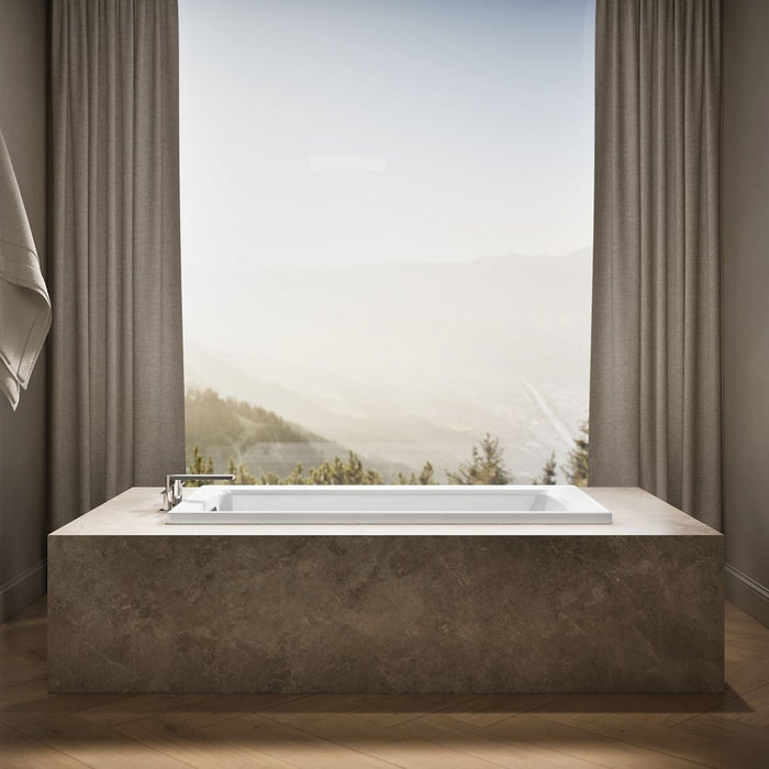 KOHLER K-1946 Archer 60" x 30" drop-in bath, white - view 4