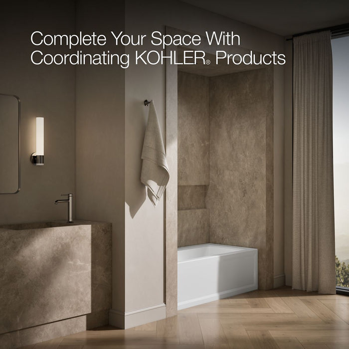 KOHLER K-1946-LA Archer 60" x 30" alcove bath, left drain, white - view 4