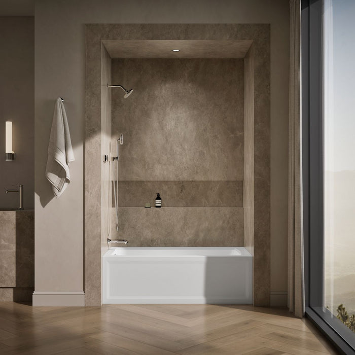 KOHLER K-1946-LA Archer 60" x 30" alcove bath, left drain, white - view 5